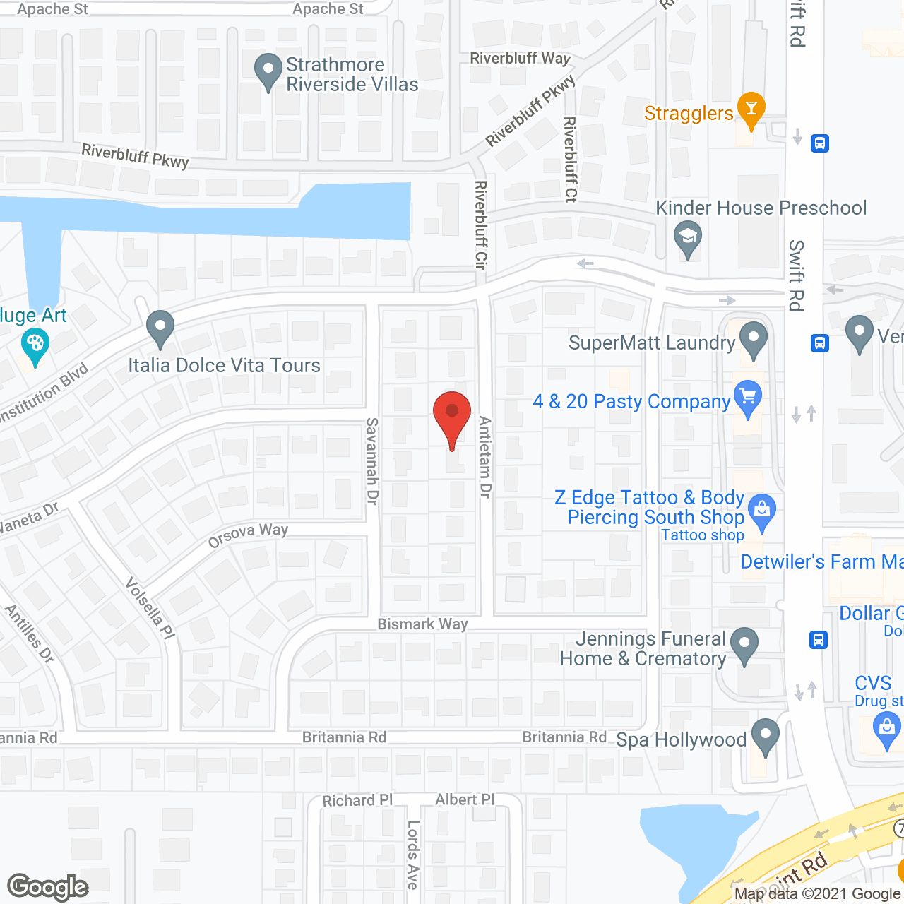 Map of the neighborhood around Aravilla Sarasota Independent Assisted Living