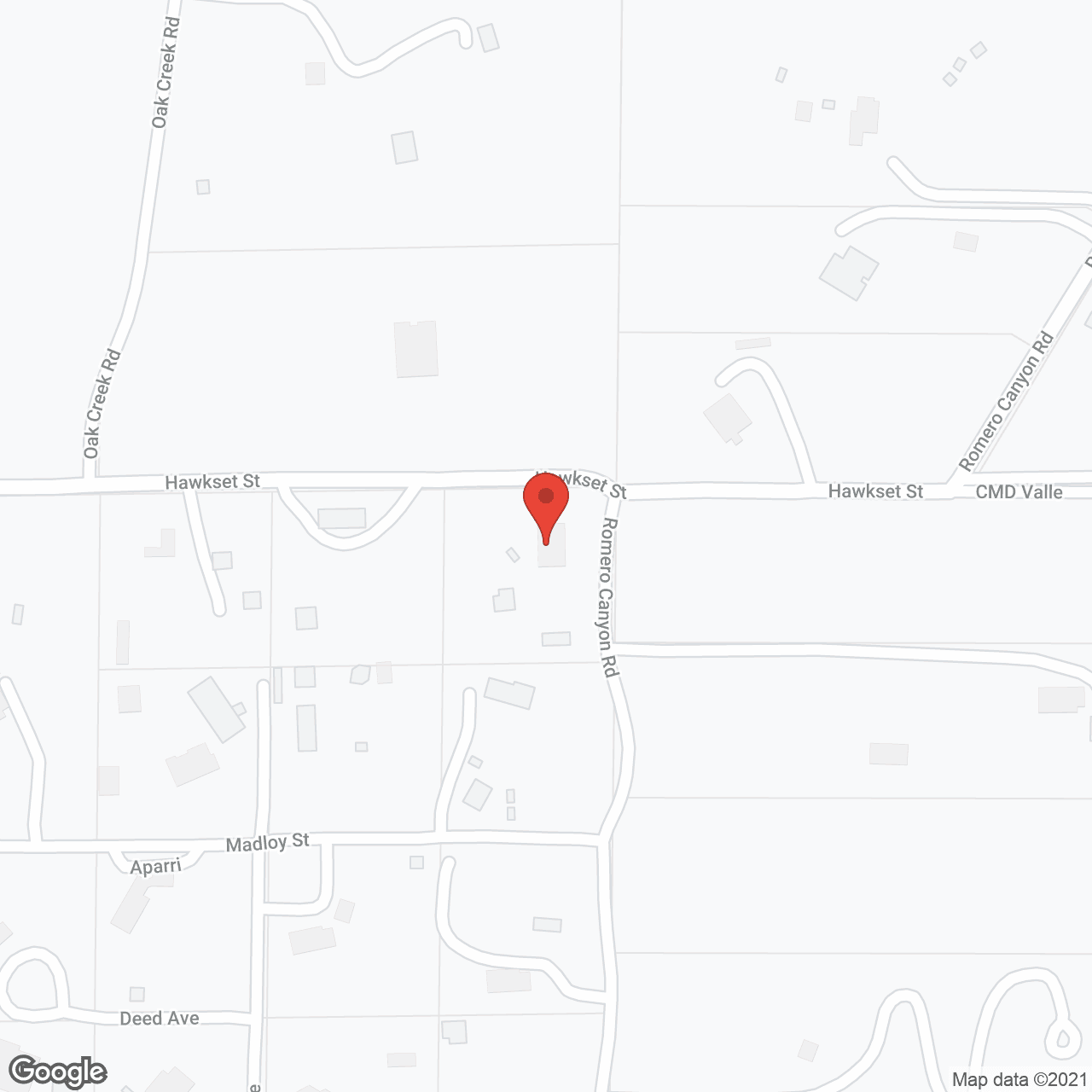Map of the neighborhood around Hasley Manor Home