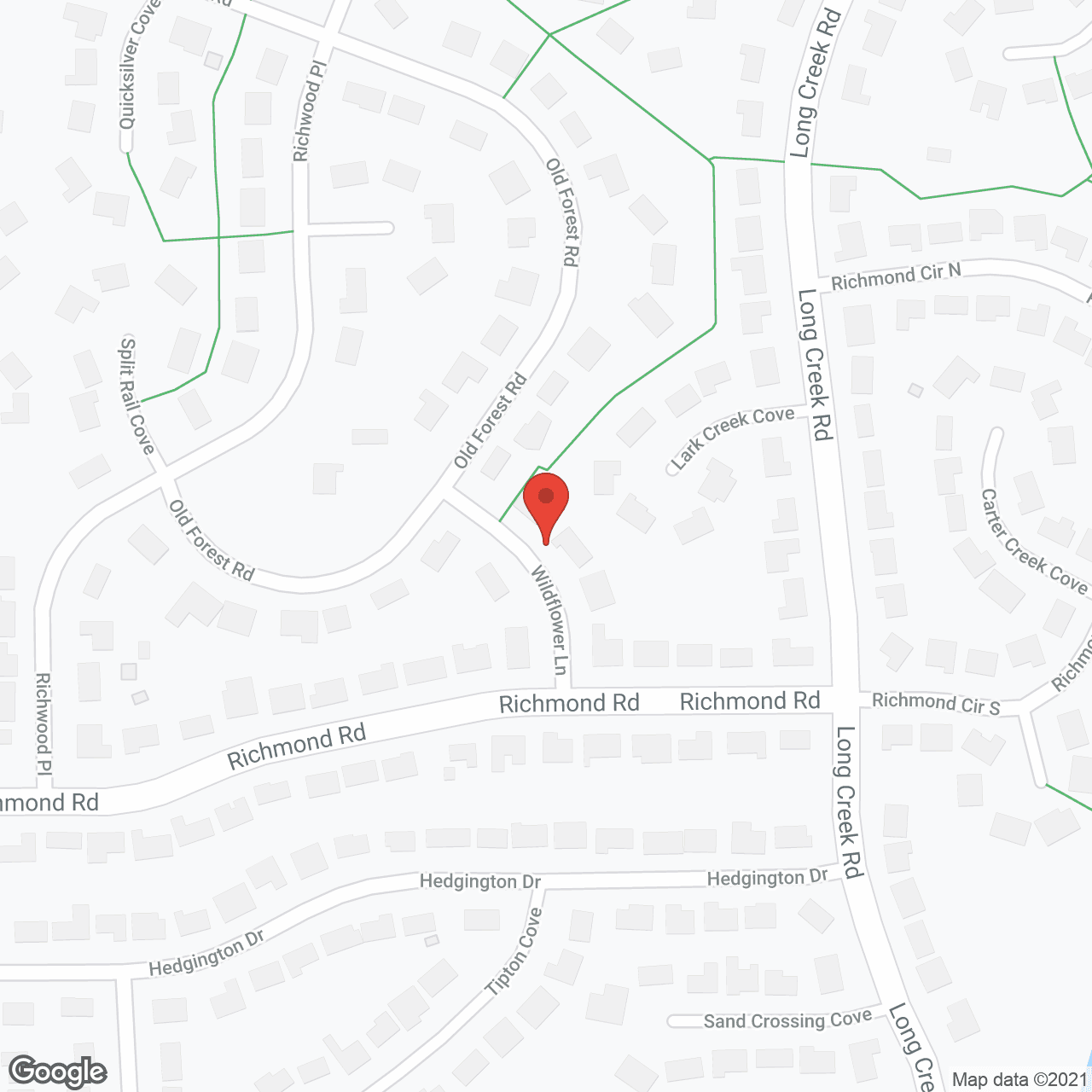 Map of the neighborhood around Sycamore Place Alzheimer's Special Care Center