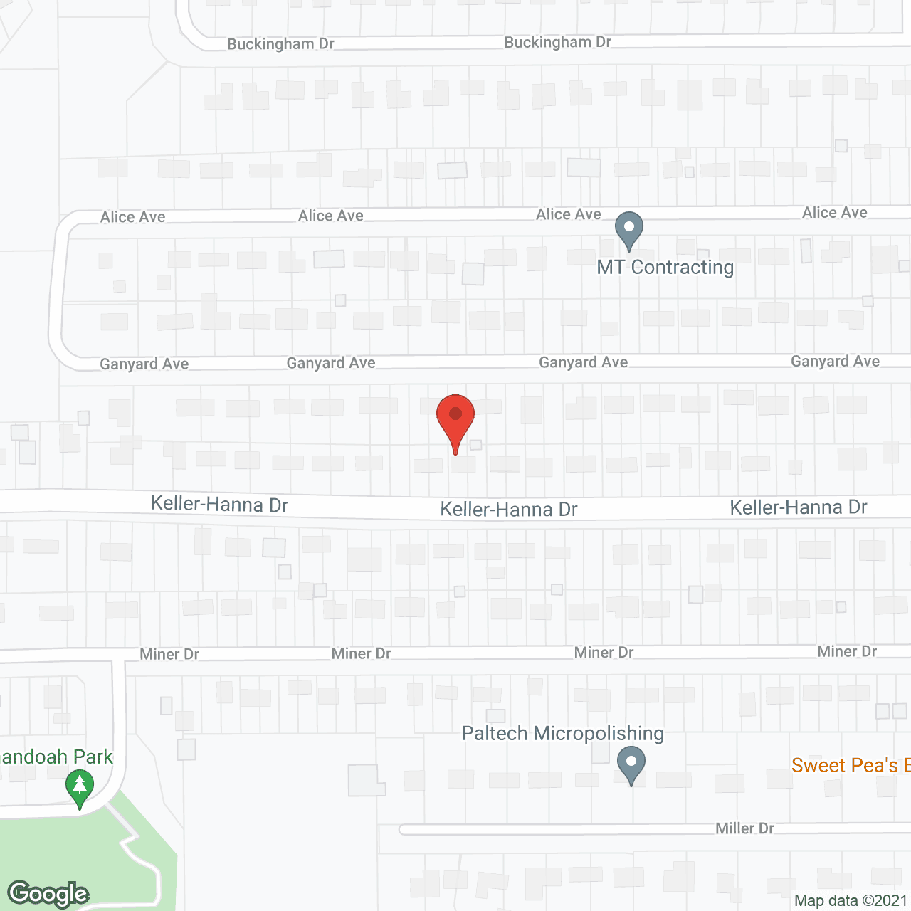 Map of the neighborhood around Danbury Brunswick