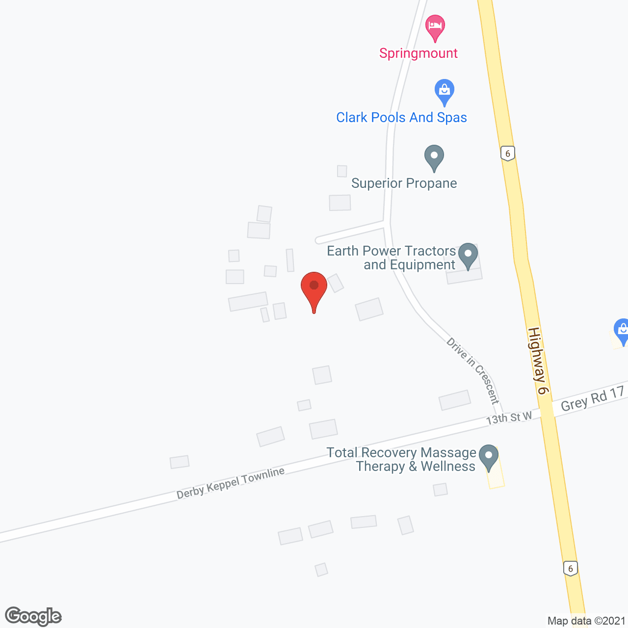 Map of the neighborhood around Abigail House Unit 1