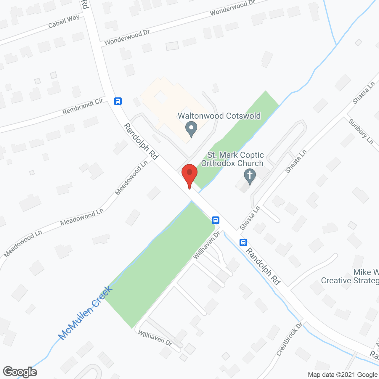 Map of the neighborhood around Waltonwood Cotswold