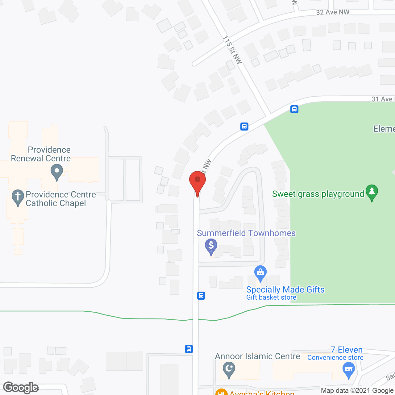 Map of the neighborhood around Summerfield Townhomes