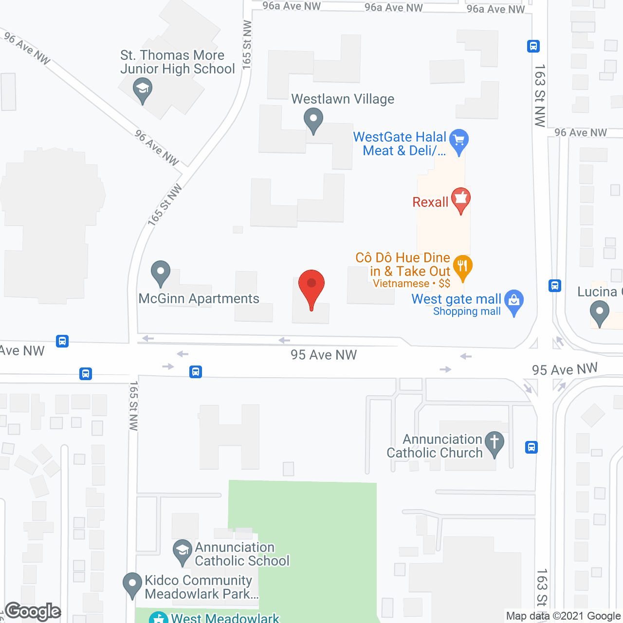 Map of the neighborhood around Clarence Arms