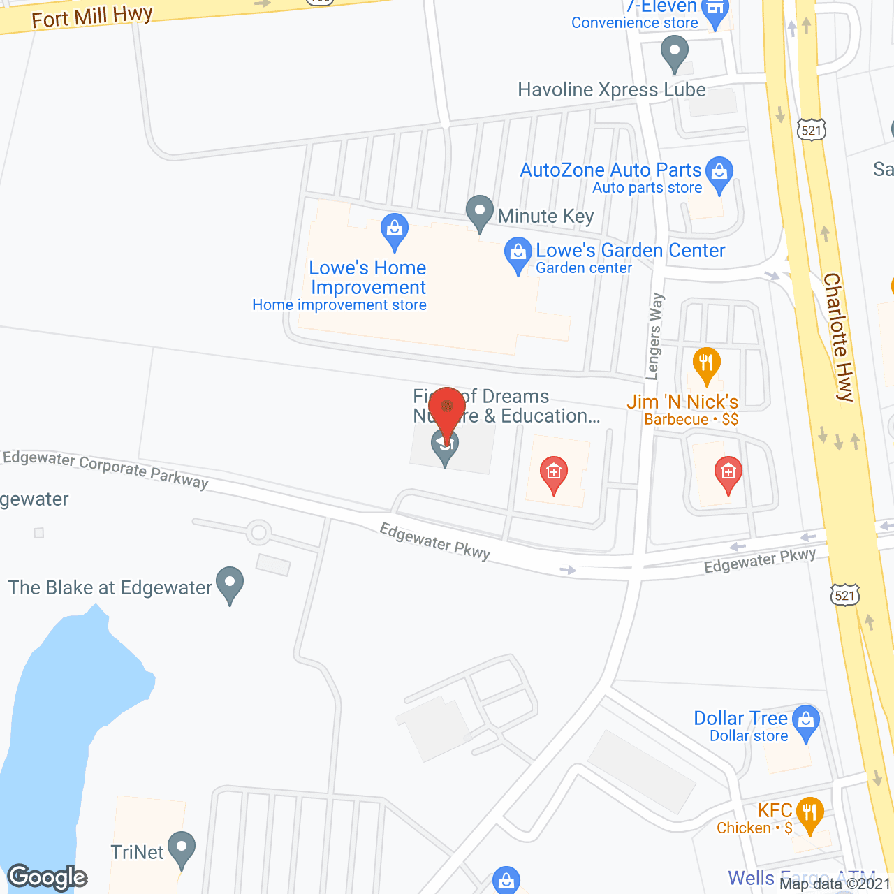 Map of the neighborhood around The Blake at Edgewater
