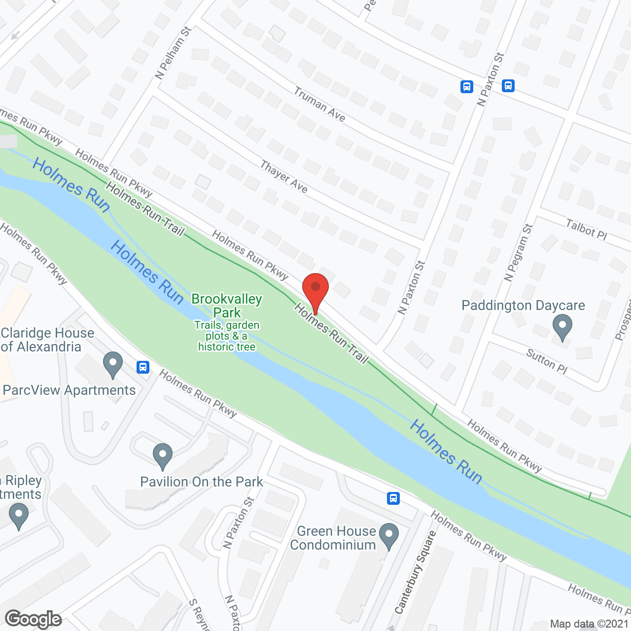 Map of the neighborhood around Elance at West End
