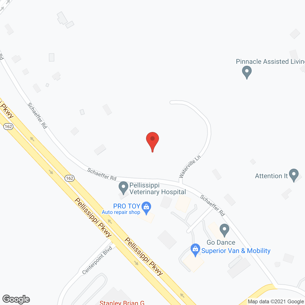 Map of the neighborhood around The Pinnacle On Schaeffer