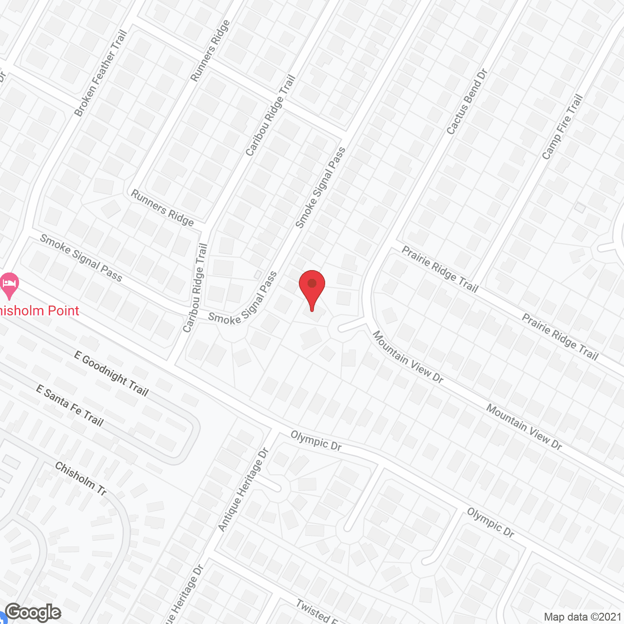 Map of the neighborhood around Mountain View Assisted Living