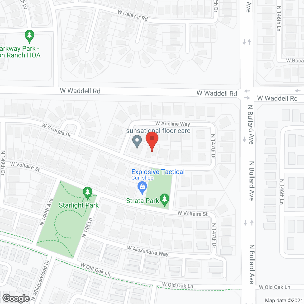Map of the neighborhood around Marley Adult Healthcare LLC