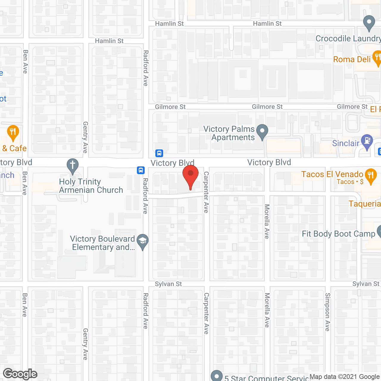 Map of the neighborhood around A-1 Boarding Care