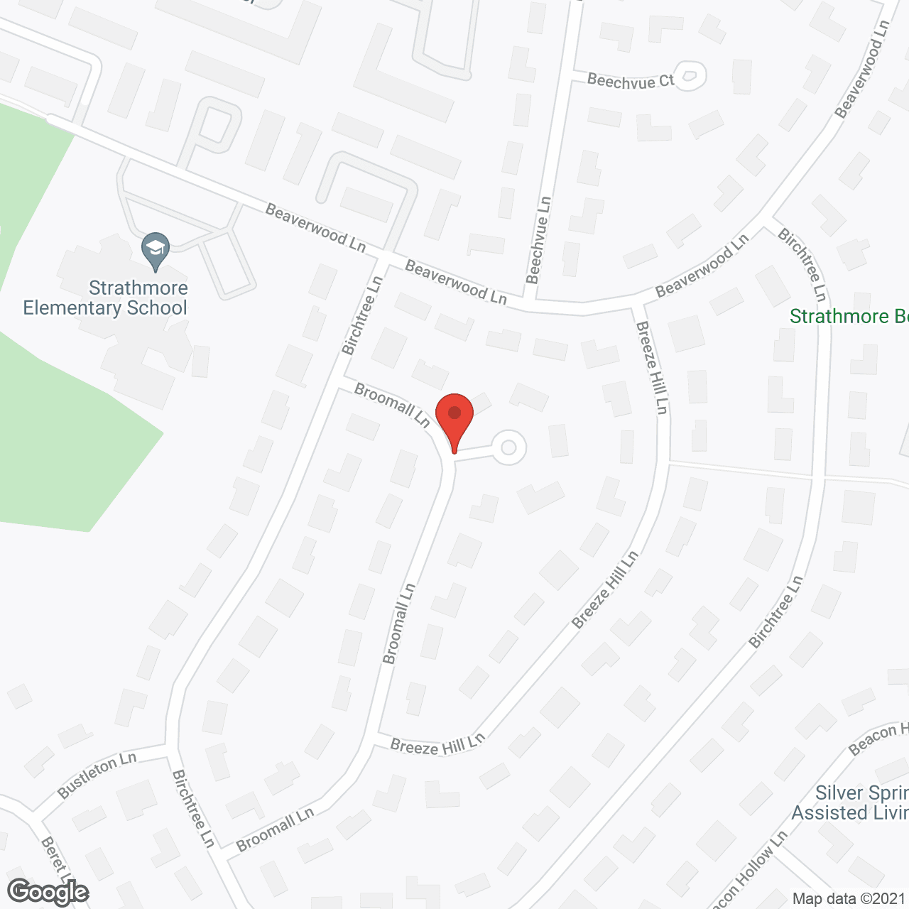 Map of the neighborhood around AlfredHouse II