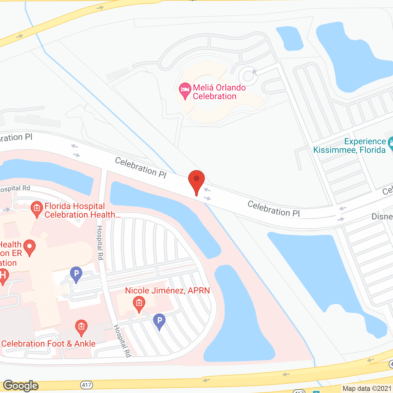 Map of the neighborhood around Windsor at Celebration