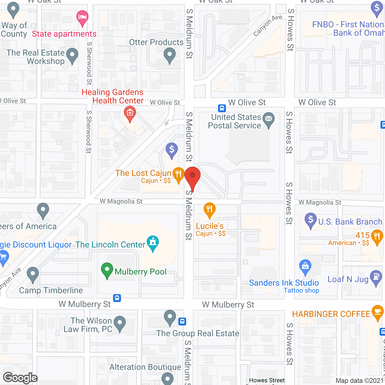 Map of the neighborhood around Aspens at Fort Collins