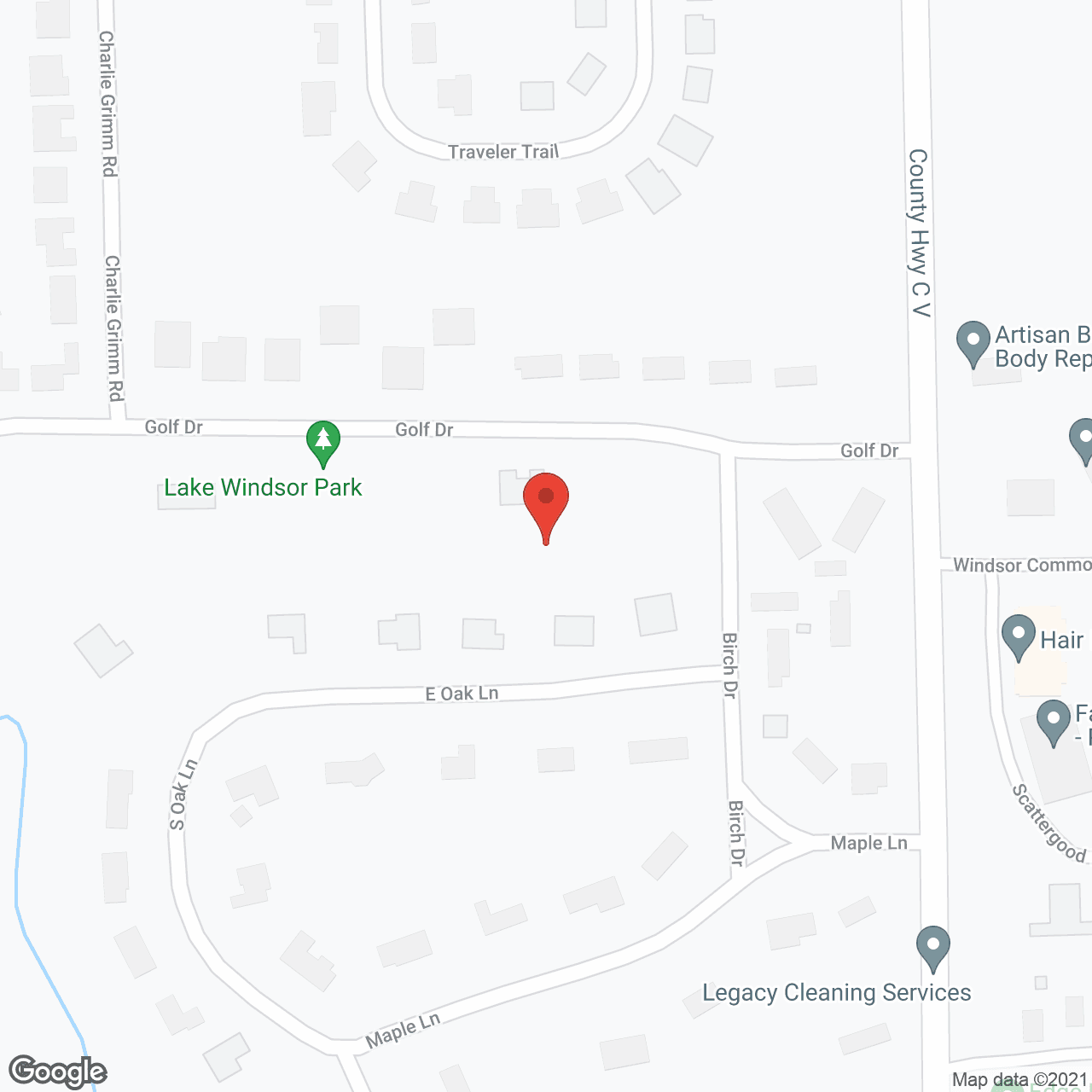Map of the neighborhood around The Koselig House