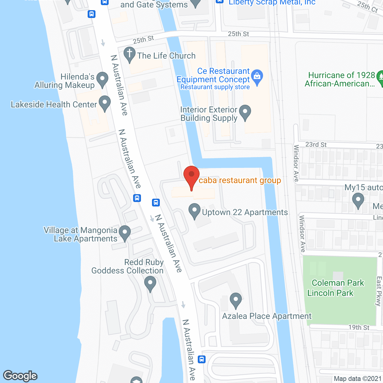 Map of the neighborhood around Joseph's Village