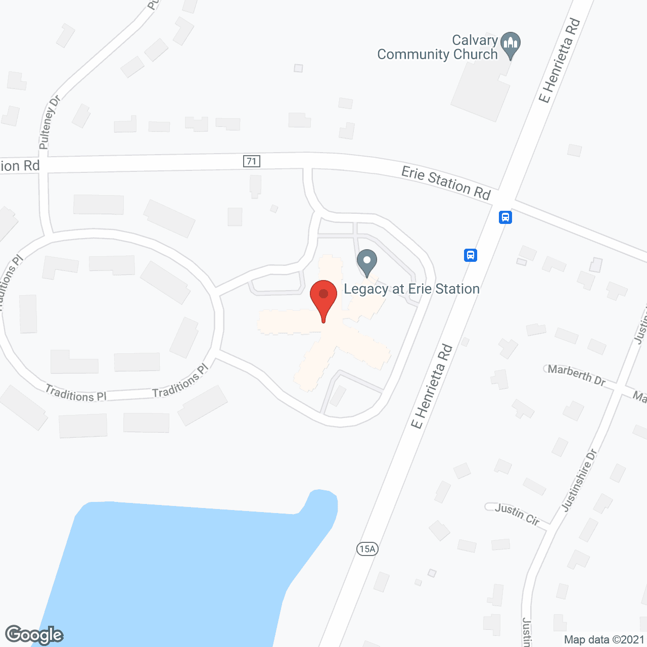 Map of the neighborhood around The Addison of Erie Station