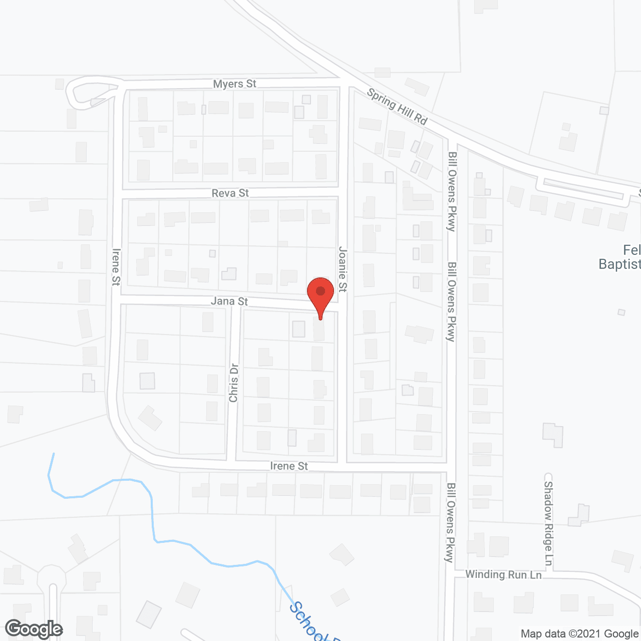 Map of the neighborhood around Parkview on Hollybrook