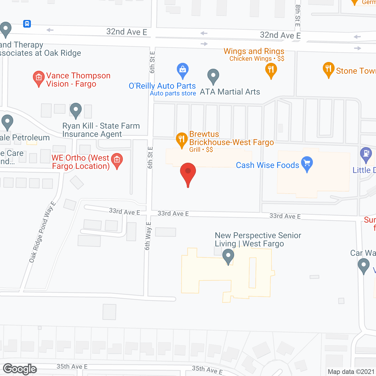 Map of the neighborhood around New Perspective West Fargo