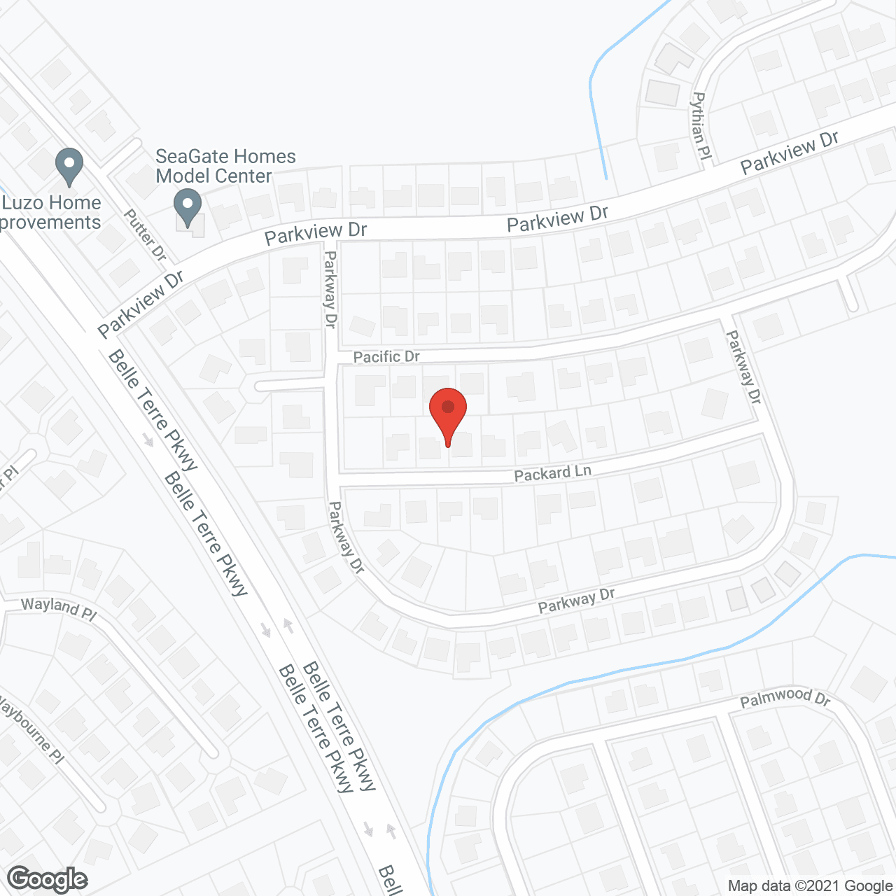 Map of the neighborhood around Triton Sabal Palms