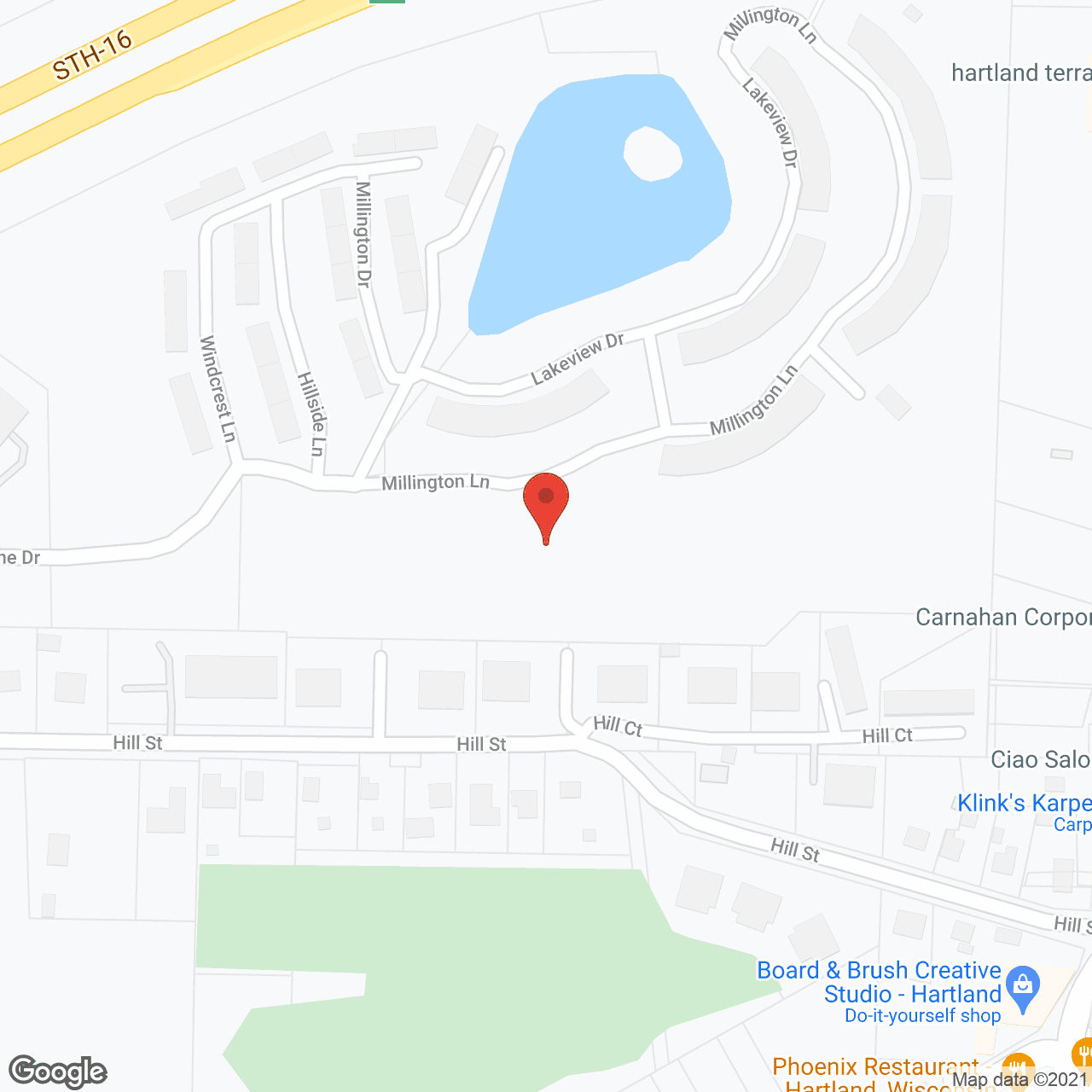 Map of the neighborhood around Heritage Lake Country