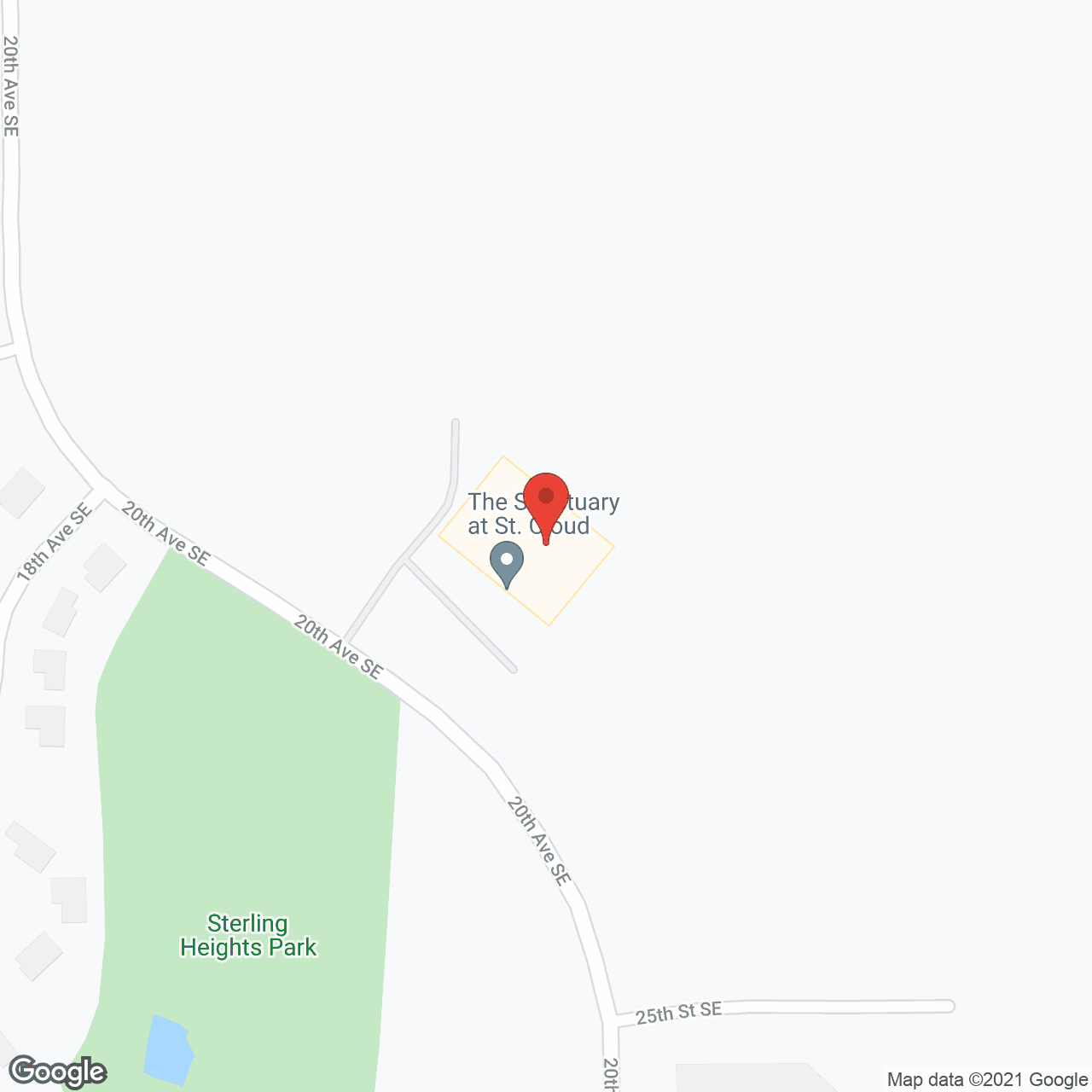 Map of the neighborhood around The Sanctuary at St. Cloud
