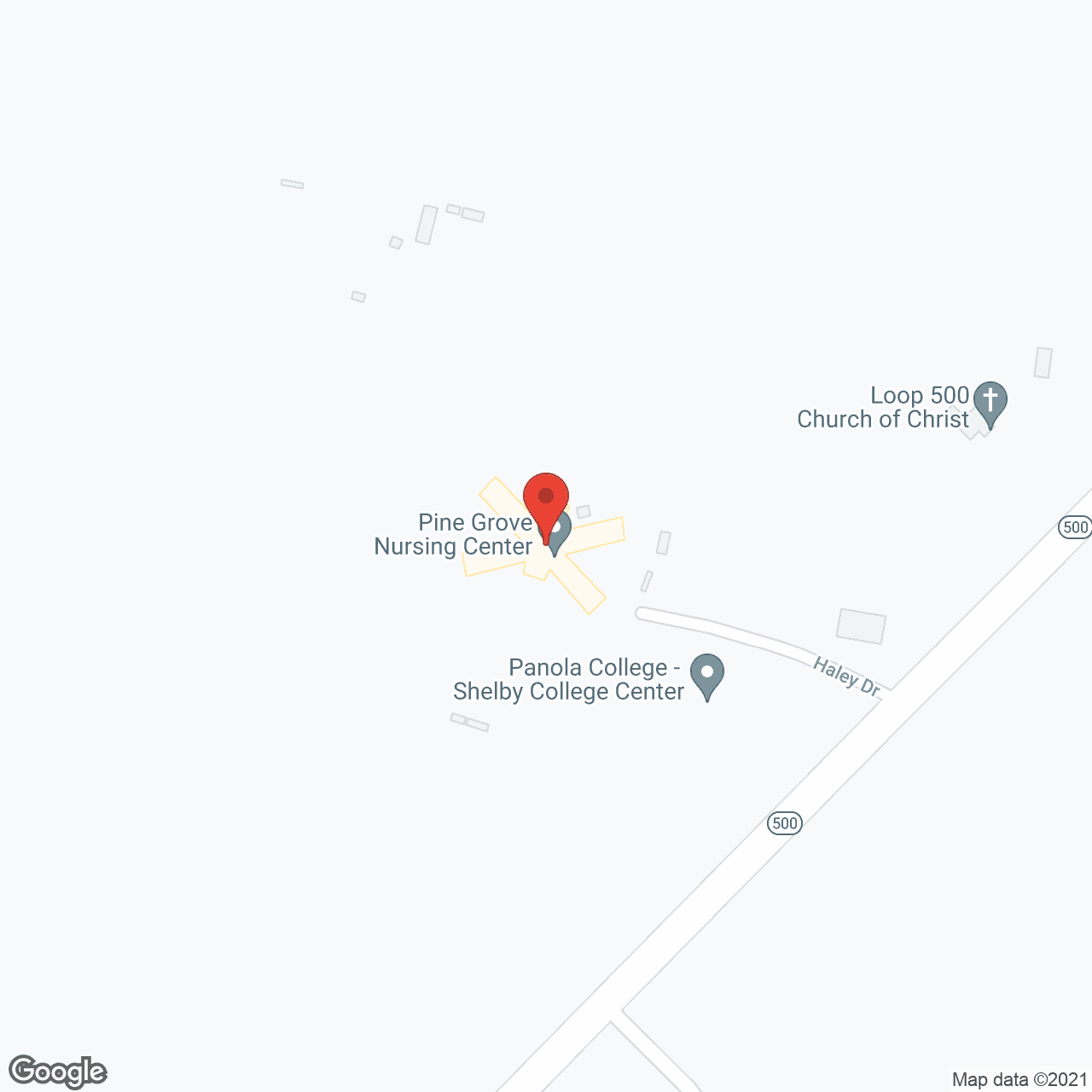 Map of the neighborhood around Pine Grove Nursing Center