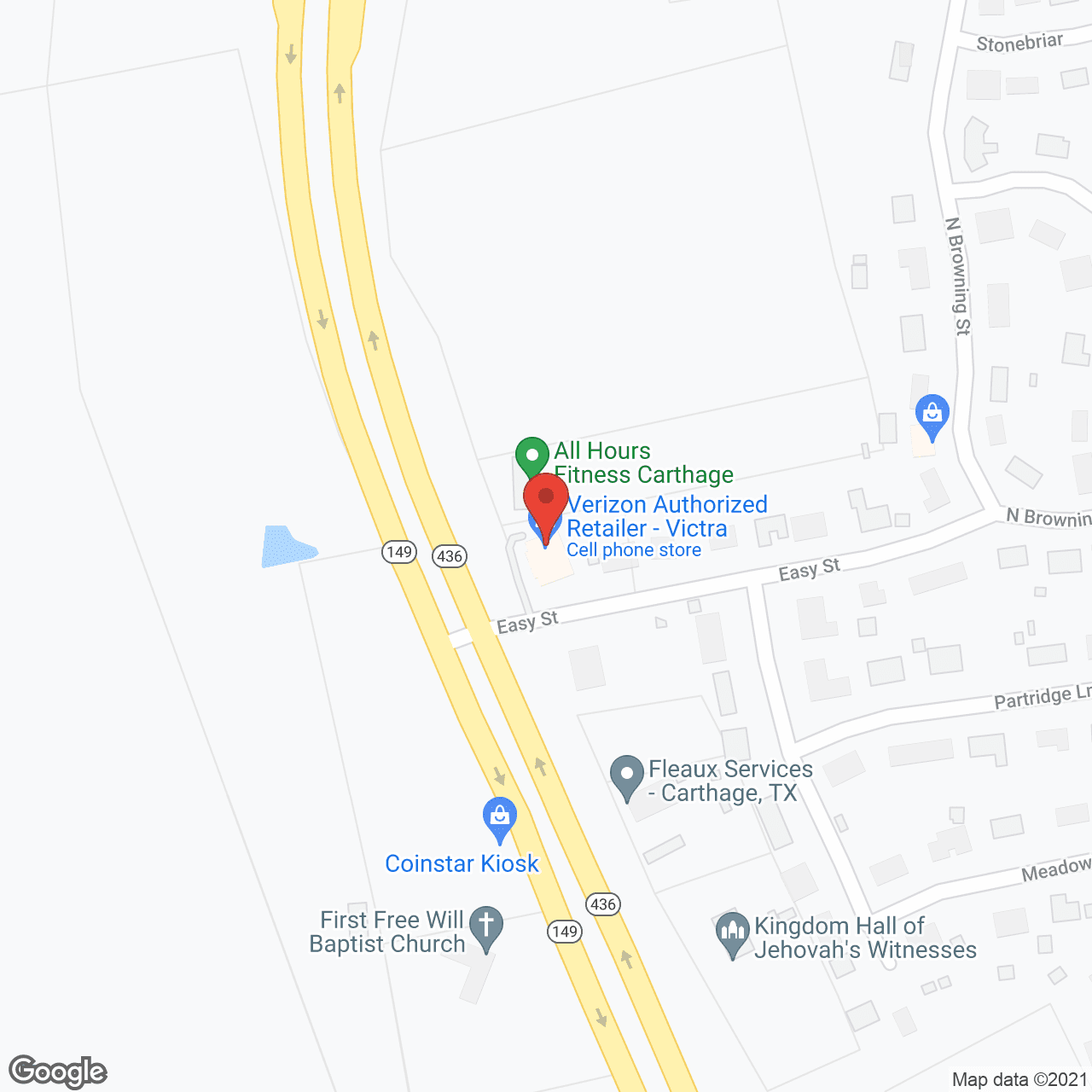 Map of the neighborhood around Briarcliff Health Ctr
