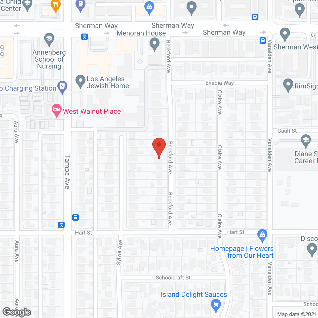 Map of the neighborhood around Beckford Manor