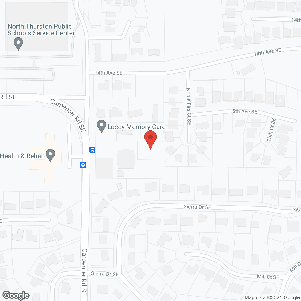Map of the neighborhood around Roo Lan Healthcare Ctr