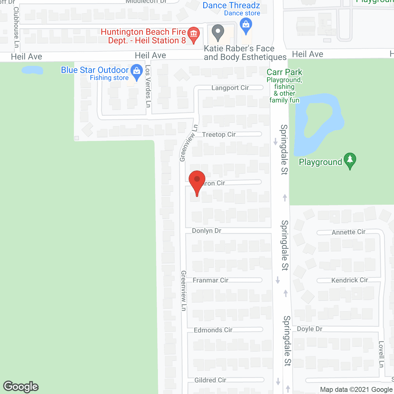 Map of the neighborhood around Meadowlark Gardens I