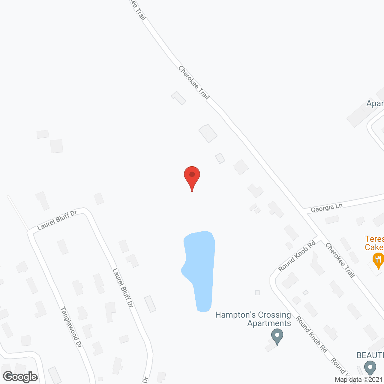 Map of the neighborhood around Hamptons Crossing