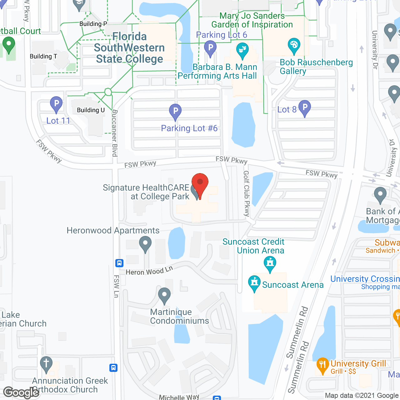 Map of the neighborhood around Integrated Health Svc