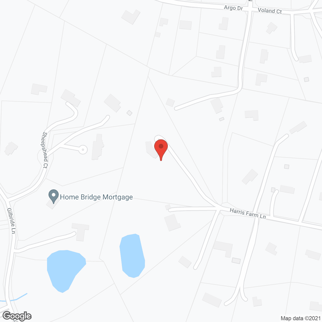 Map of the neighborhood around Howard County Assisted Living