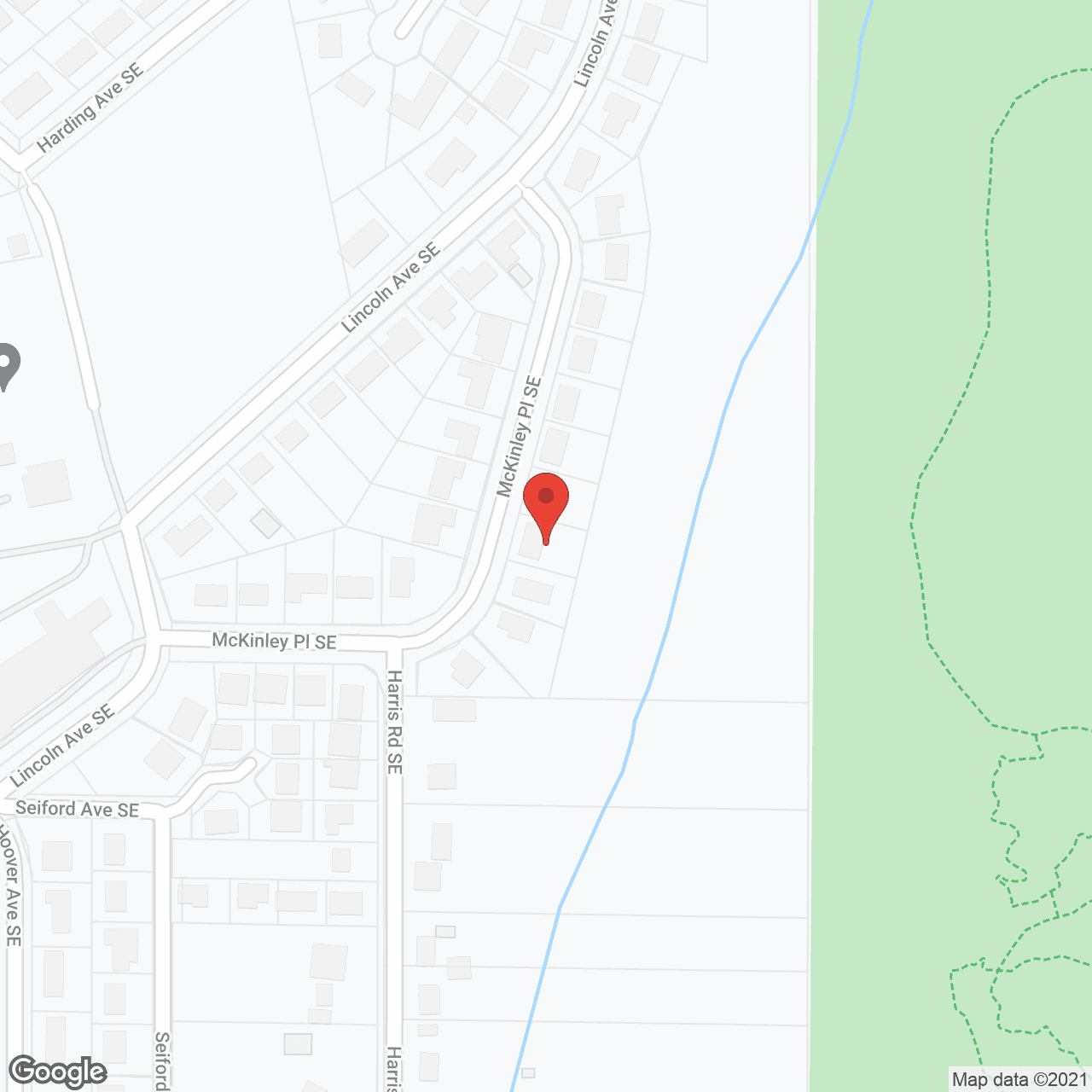 Map of the neighborhood around Sacred Heart Adult Home Care
