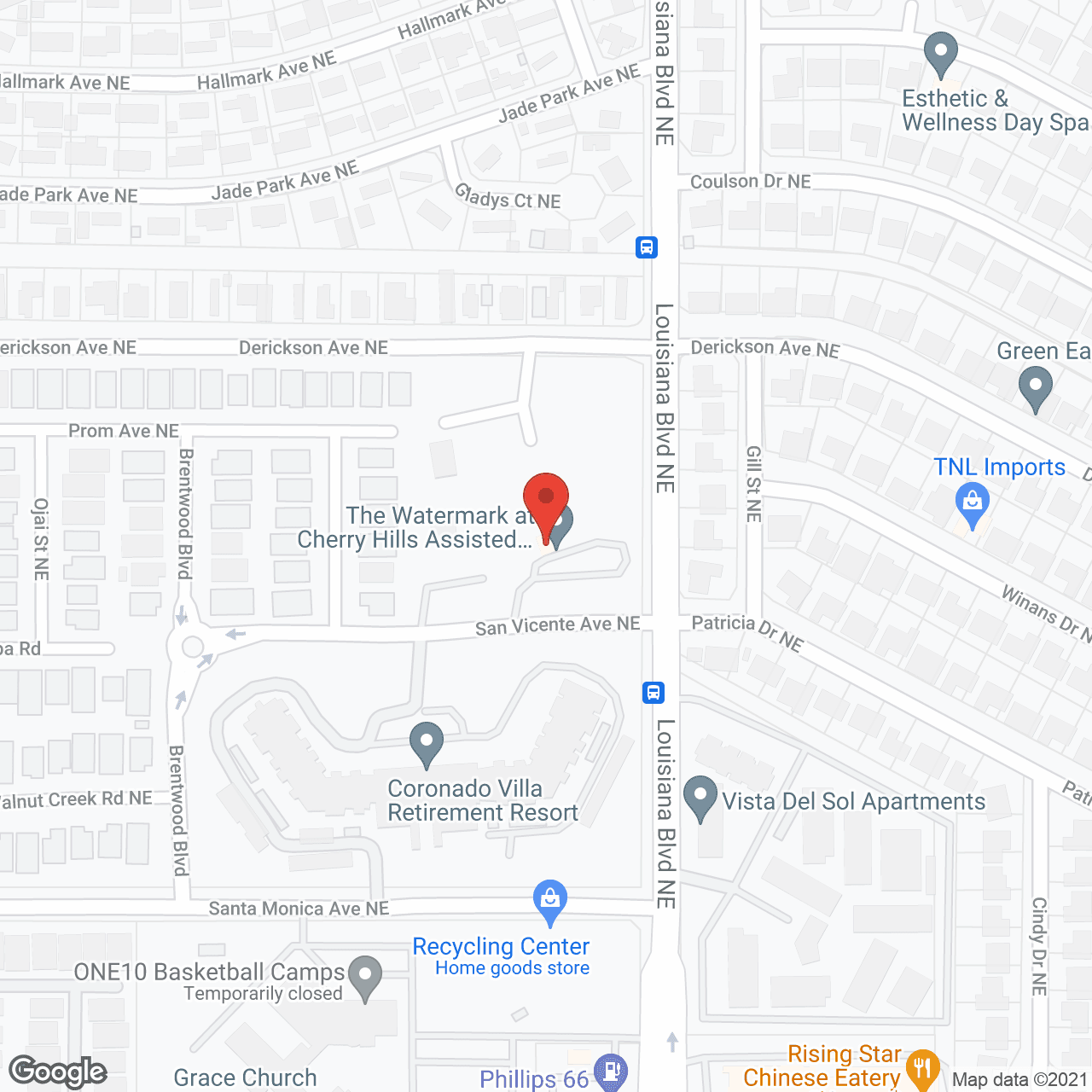 Map of the neighborhood around Elan Santa Monica Assisted Living and Memory Care