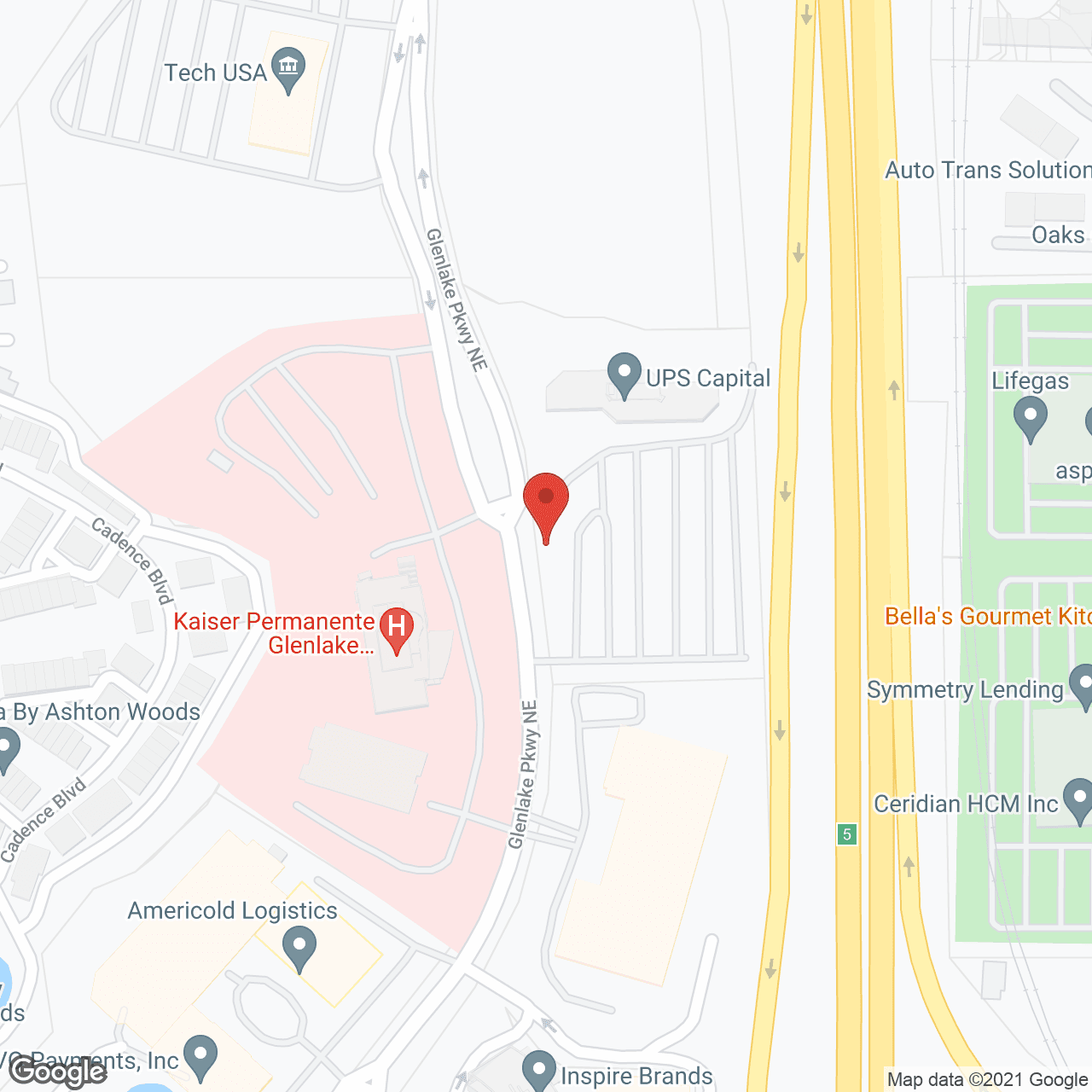 Map of the neighborhood around Somerby Sandy Springs