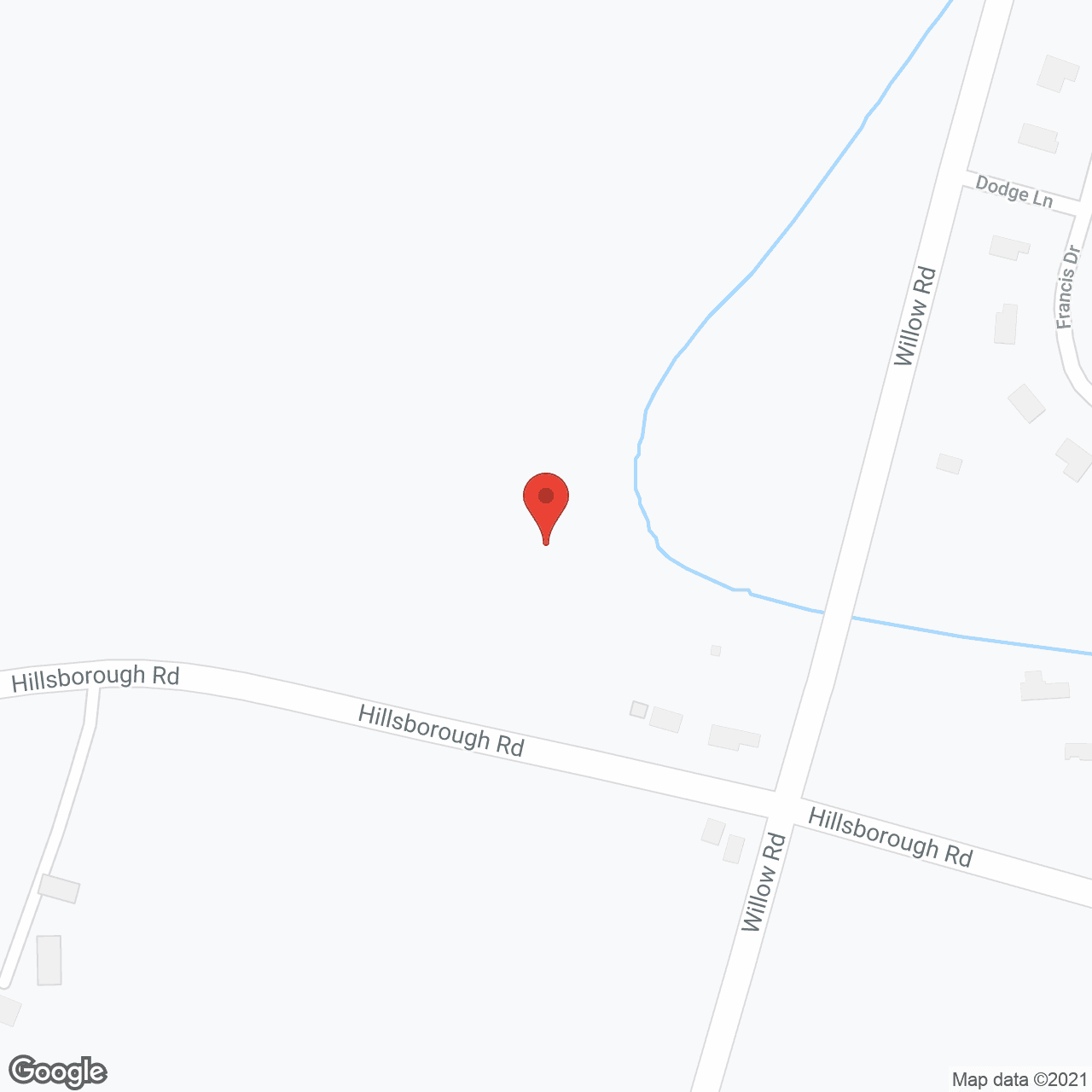 Map of the neighborhood around All American Assisted Living at Hillsborough
