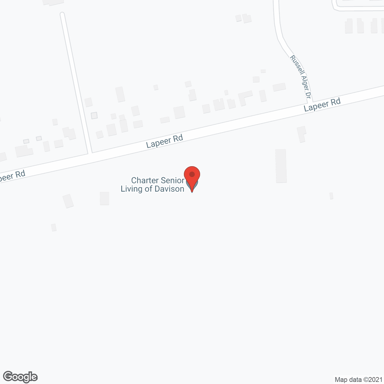 Map of the neighborhood around Charter Senior Living of Davison