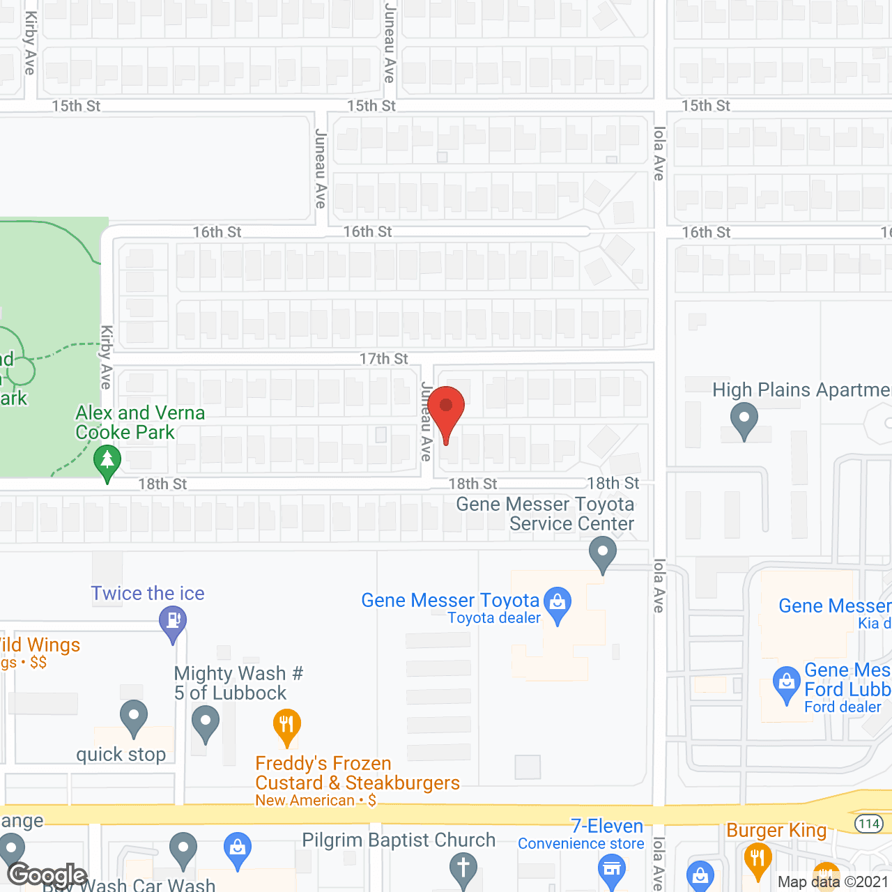 Map of the neighborhood around MountainTop Home Care and Assisted Living II