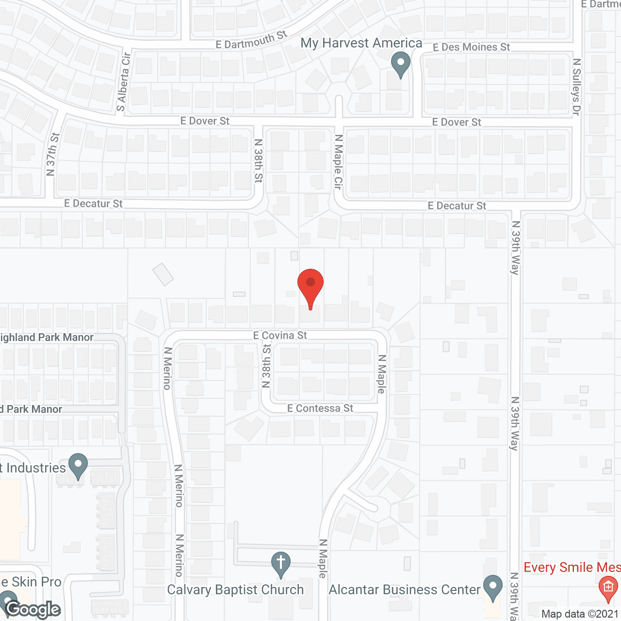 Map of the neighborhood around Our House Elderly Care