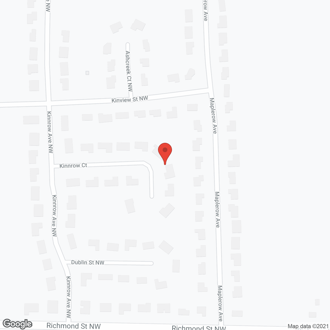 Map of the neighborhood around Platinum Living of Michigan - Walker