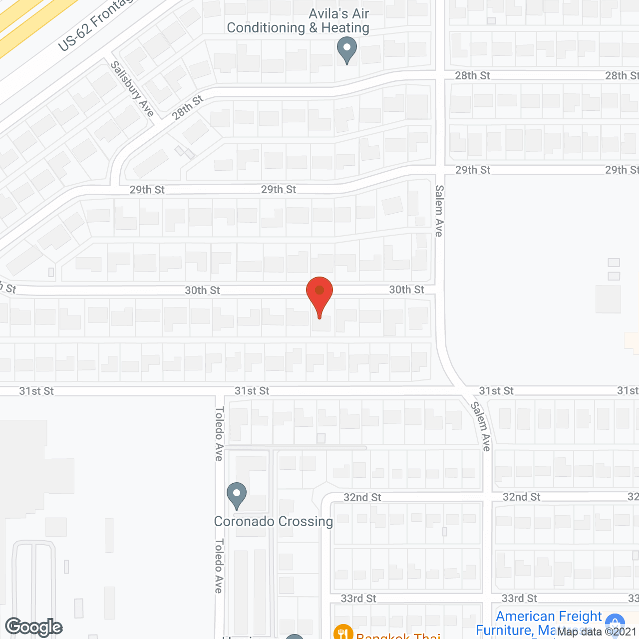Map of the neighborhood around MountainTop Home Care and Assisted Living I