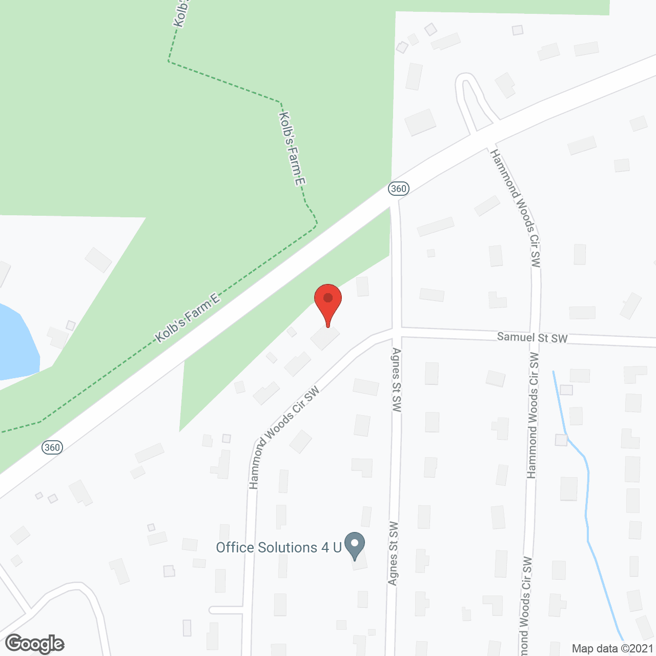 Map of the neighborhood around Sweet Home PCH