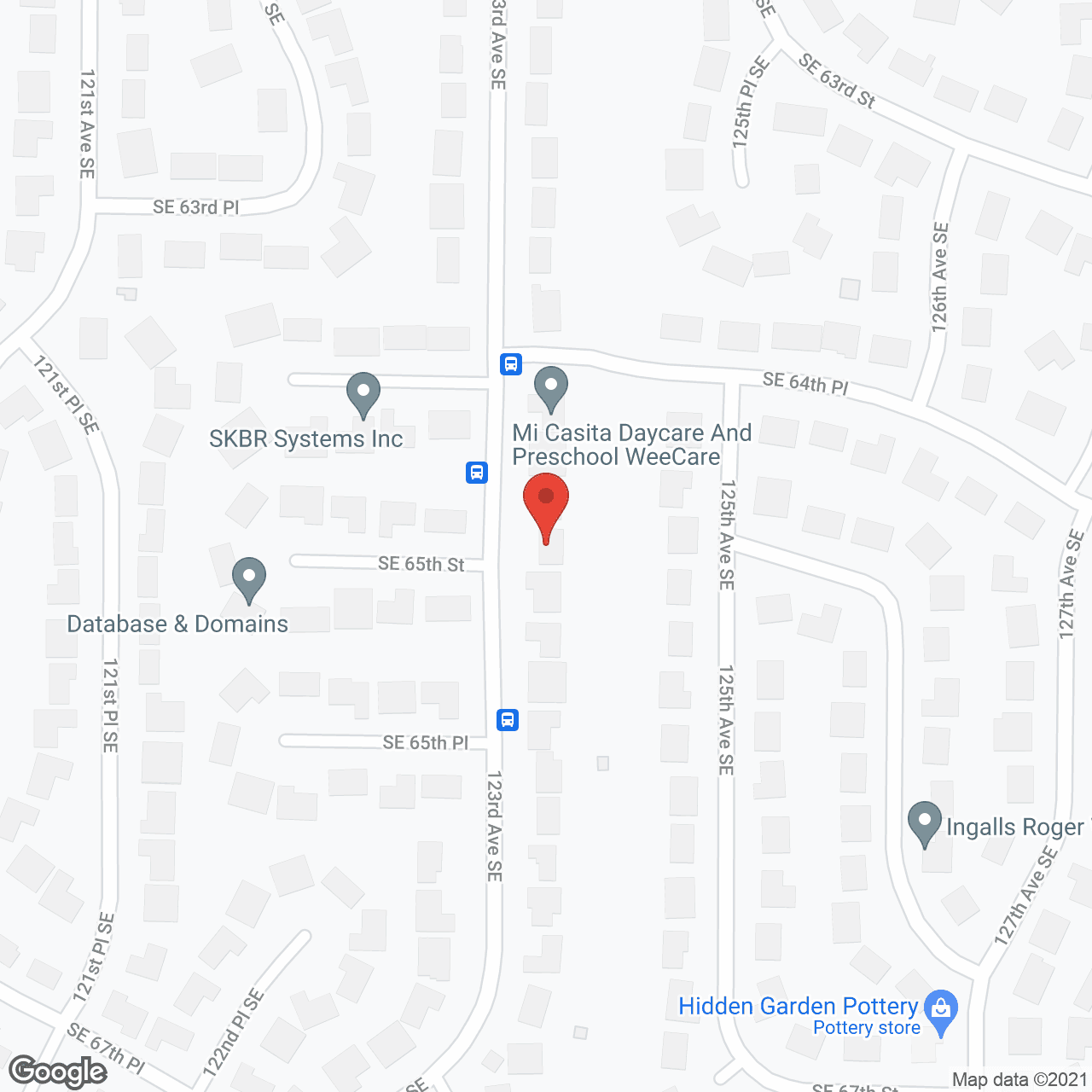 Map of the neighborhood around Evergreen Elderly Care II
