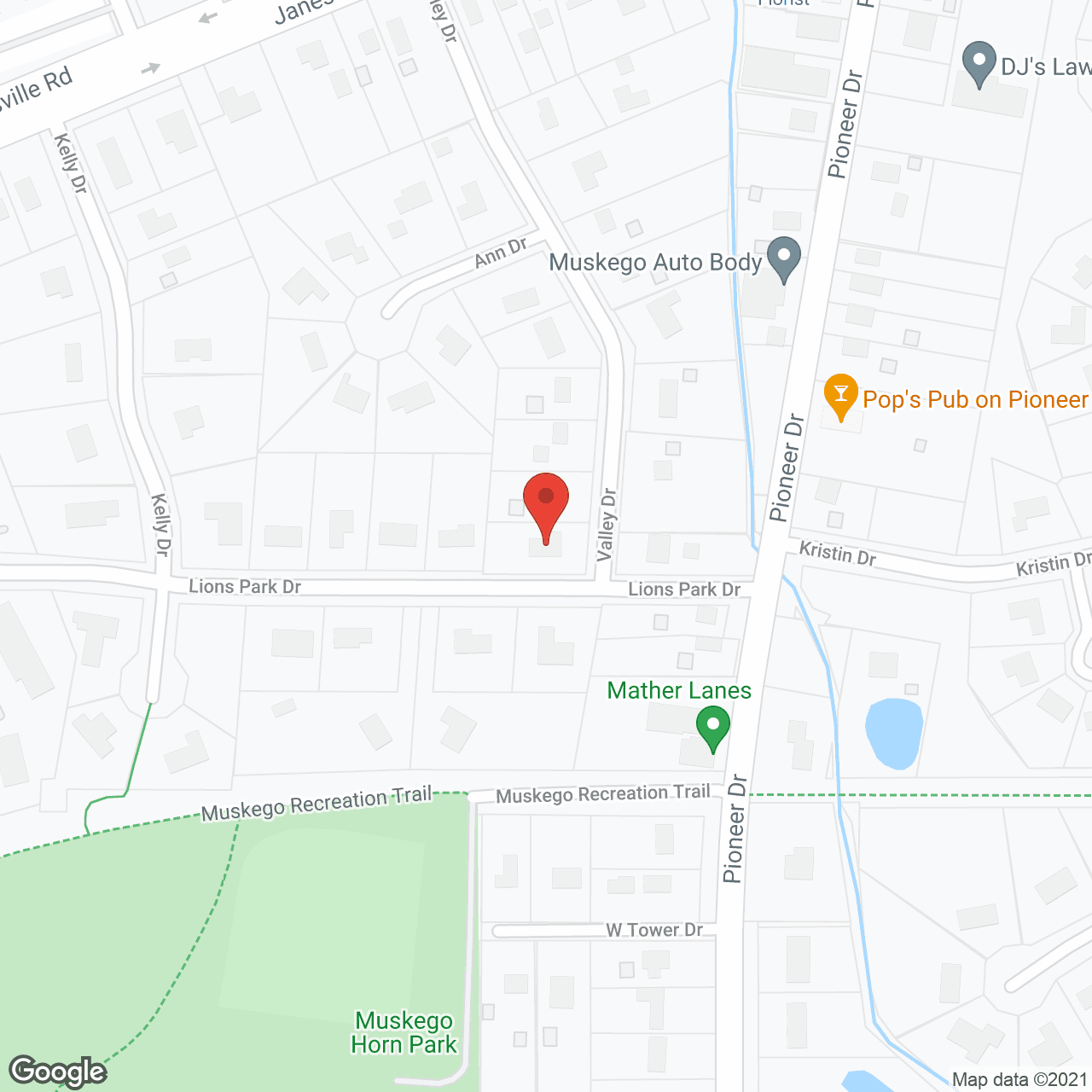 Map of the neighborhood around Nadines Care #1