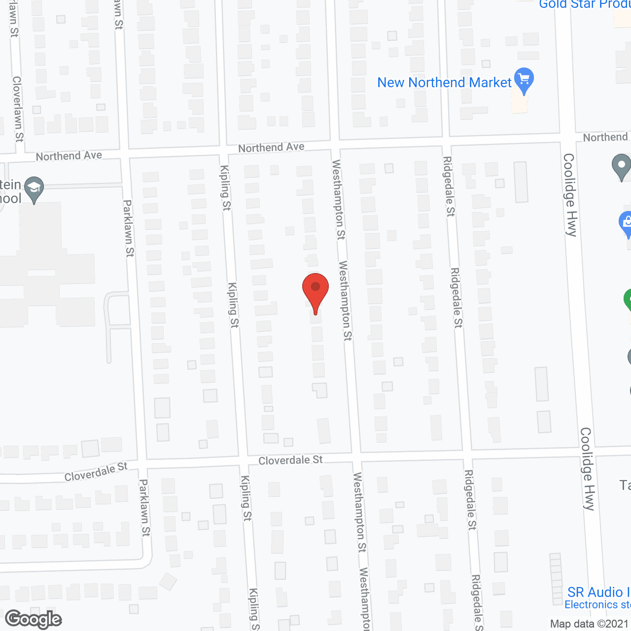 Map of the neighborhood around Manor House- Westhampton