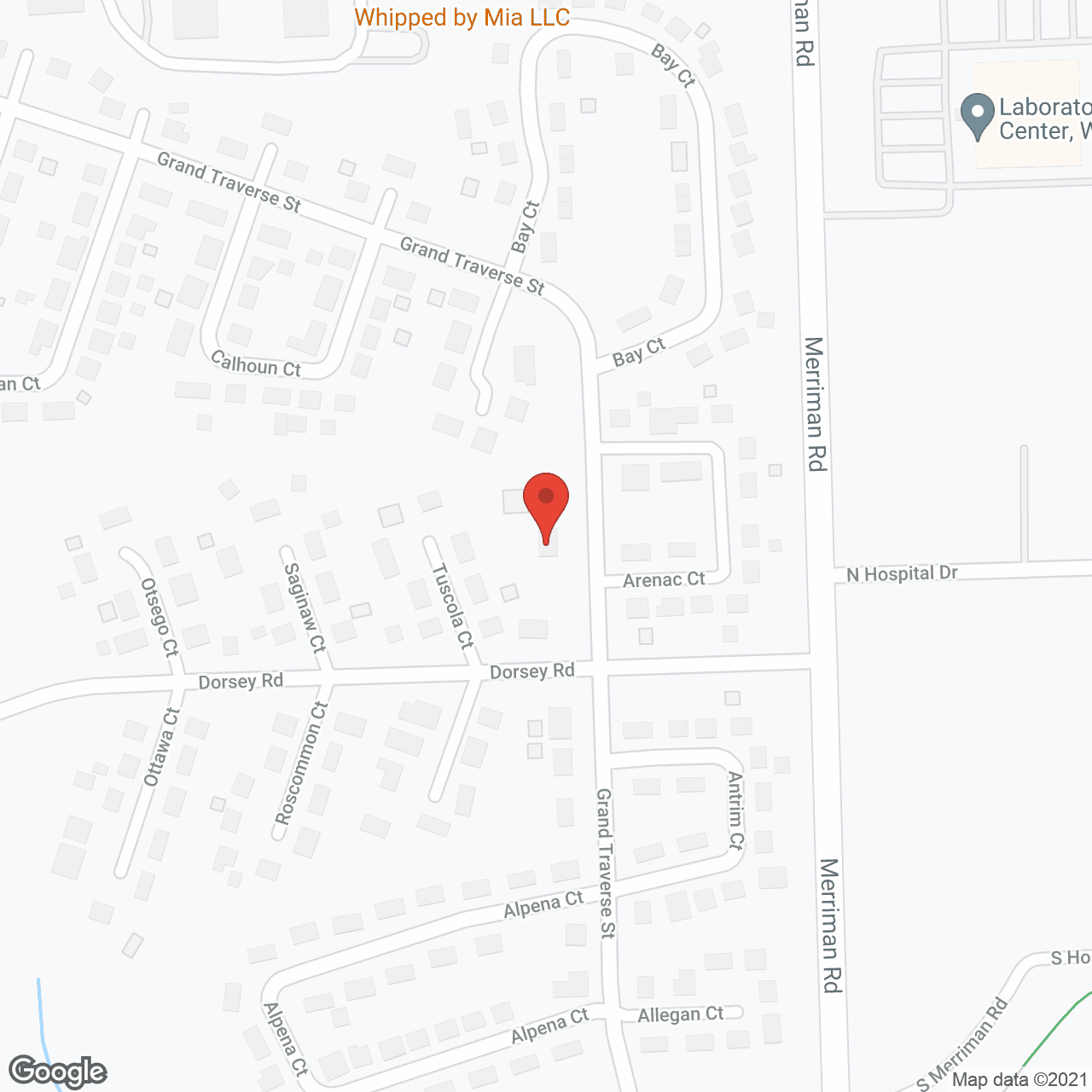 Map of the neighborhood around Grand Traverse Home