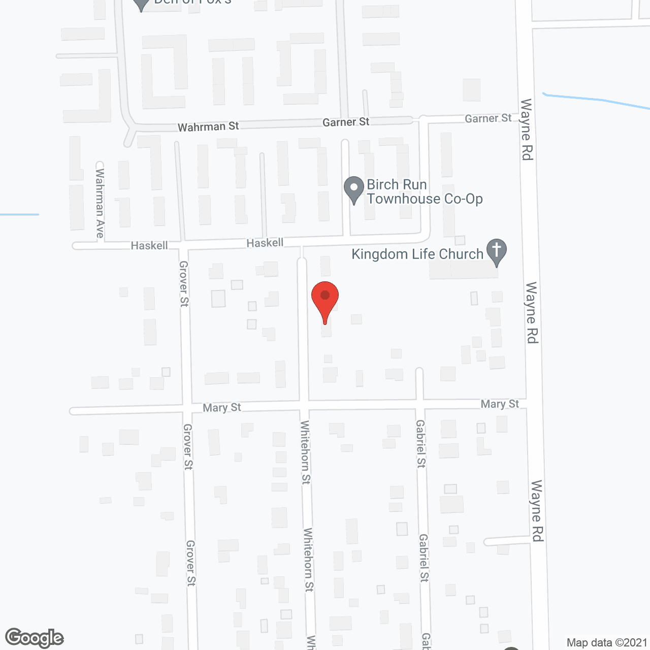 Map of the neighborhood around Whitehorn Home