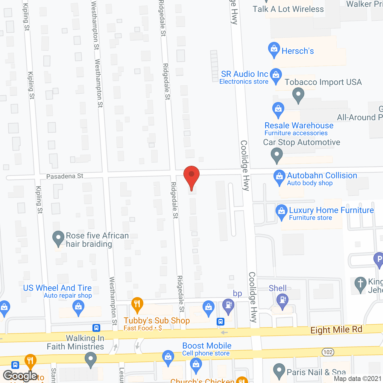 Map of the neighborhood around Manor House - Ridgedale