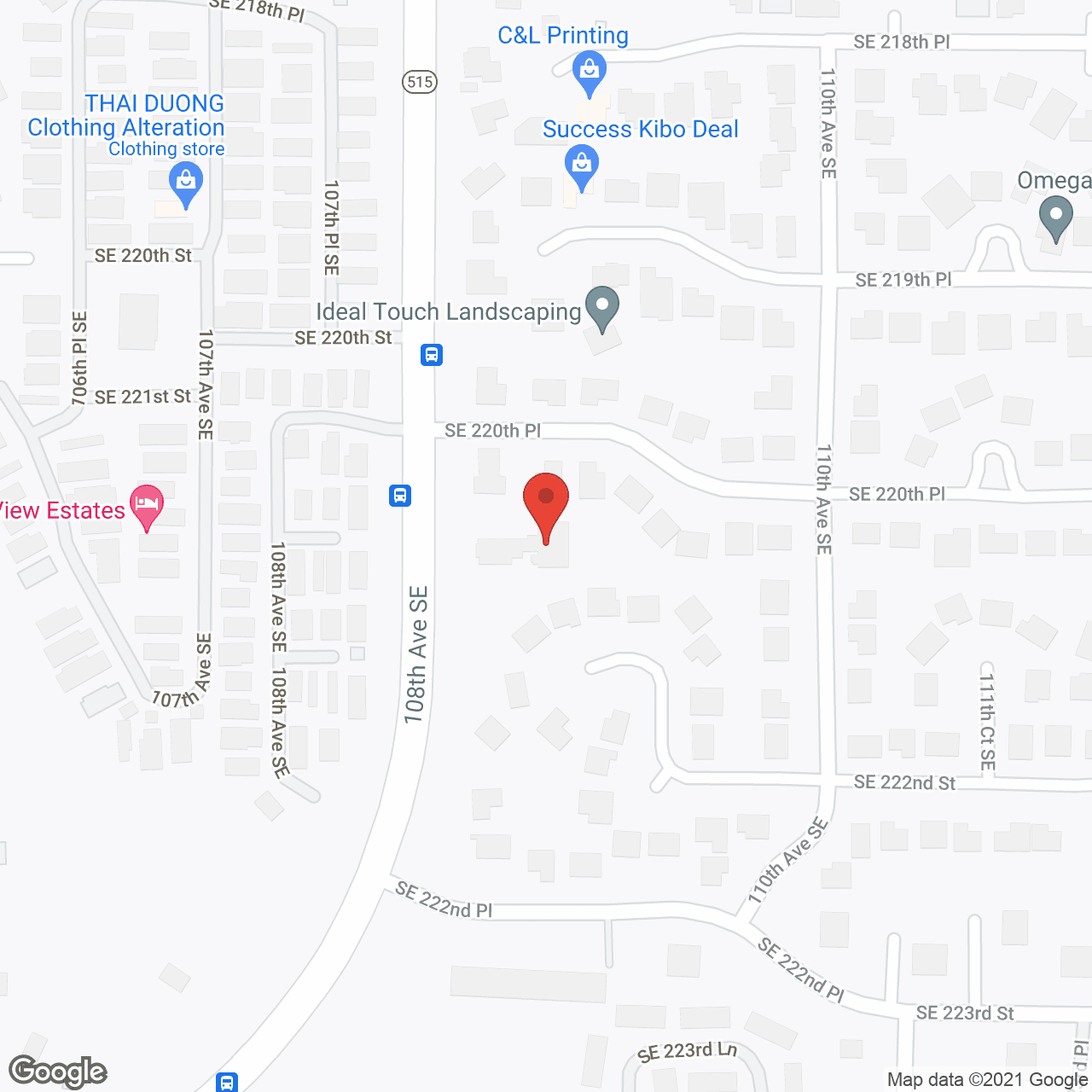Map of the neighborhood around First Choice Care